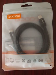 Кабель для быстрой зарядки и передачи данных Toocki 5A/100W USB Type-C to USB Type-C 1 м 519 Черный фото от покупателей 1