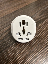 Адаптер-переходник универсальный на евровилку WALKER, WH-01 сетевой адаптер EU US UK сеть с заземлением белый фото от покупателей 7