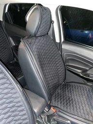 Накидки чехлы на сиденье для TOYOTA COROLLA XI 2012-2018 AUAU Romeo черные фото от покупателей 5