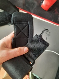 Кистьові гаки-зачепи EasyFit (BK-0669-YL) на зап'ястя руки для підтягувань на турніку та станової тяги чорні фото від покупців 2