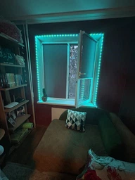Светодиодная LED лента RGB 5050 5 метров с блоком питания и пультом ДУ фото от покупателей 17