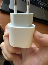 Комплект Зарядное устройство Foxconn 20W USB-C + Кабель нейлоновый USB-C-USB-C 20W White 1 м для Apple iPhone (37431-c) фото от покупателей 6