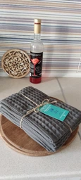 Набір кухонних вафельних рушників Lovely Svi 4 шт: 35 x 73 см, 100% бавовна – Сірий фото від покупців 2