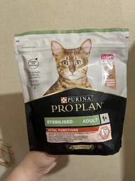 Сухой корм для стерилизованных кошек и котов Purina Pro Plan Sterilised Adult 1+ Vital Functions с лососем 3 кг фото от покупателей 13