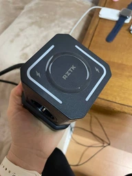Универсальный сетевой удлинитель RZTK Power Hub Wireless 15W + 3 USB-A + USB-С (PD20W) Black 2 м фото от покупателей 12