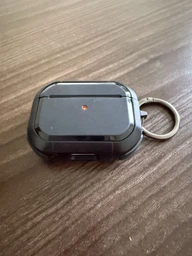 Защитный ударопрочный чехол Air Case для беспроводных наушников AirPods Pro / AirPods Pro 2 Black (с карабином)