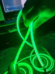 Умная гибкая неоновая лента 5 м RGB управление с телефона и пульта Smart LED Neon, неон цветной фото от покупателей 1