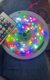 Розумна світлодіодна LED гірлянда Smart Роса стрічка 10 метрів музична RGB 5050 з Bluetooth додатком водостійка від USB з мікрофоном фото від покупців 18