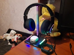 Подставка для геймерских наушников RGB New Bee NB-Z12 Black фото от покупателей 12