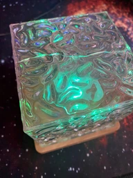 Детский ночник Куб с RGB подсветкой на 16 цветов и проекцией северного сияния от USB