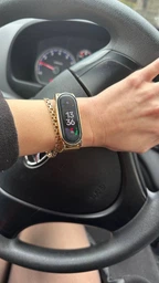 Mеталлический ремешок Миланская Петля Milano Jobs Xiaomi Mi Band 6/5/4/3 золото (mrk3064) фото от покупателей 2