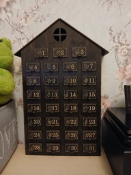 Адвент-календарь Домик 48х27,5х7,5см