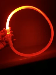 Нашийник світиться для собак Led з USB розмір L 70 см Помаранчевий