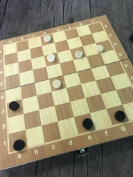 Шахматы шашки нарды пластиковые магнитные игральные набор 3 в 1 шахматный для детей новичков взрослых начинающих комплект шахмат шашек на подарок дорожные походные настольные на магнитной доске шахматная доска 25см x 25см АН38810 + игральные кубики фото от покупателей 3