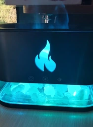 Увлажнитель воздуха аромадиффузор Flame Aroma Diffuser ночник cоляная лампа с имитацией пламени и резервуаром для эфирного масла black фото от покупателей 13