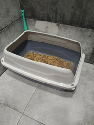 Туалет для кошек Georplast Sonic 56x40x24 см белый/серый фото от покупателей 3