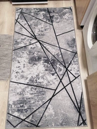 Ковер с прорезиненой основой Soft 0.8х1.5 м. Серый 2030 gray фото от покупателей 15