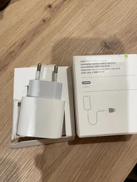 Комплект зарядний пристрій 20W адаптер для айфон + Type-C кабель 1м | Комплект Foxconn 20W кабель для iPhone, iPad, iPod зарядка MHJE3ZM/A фото від покупців 2
