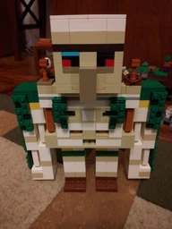 Конструктор дитячий Minecraft Фортеця Залізний Голем ігрова фортеця майнкрафт набір з кубиків та фігурок героїв і тварин 998 деталей з будиночком та аксесуарами розвиваючий для хлопчиків та дівчаток OnePro 70947