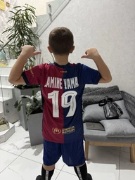 Форма футбольная детская Ronaldo (Роналдо) 7 Al-Nasr "Аль-Наср" сезон 2026 размер 22 рост 125-130 см, желтая с черным фото от покупателей 2