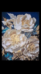 Картина за номерами Origami Букет півоній. з фарбами металік 40x50 см (LW30410)