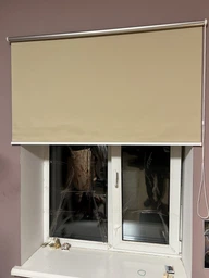 Рулонна штора термо 060 блекаут DecoSharm 54x170 см Помаранчевий