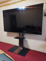 Настільна стійка для телевізора OfficePro TVS605 45"-90" Black/Walnut wood (TVS605)