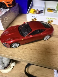 Автомодель Bburago 1:24 машишка Ferrari Roma сірий металік