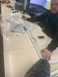 Душова система піаніно з температурним цифровим дисплеєм та тропічним душем, змішувач душовий, 4 режими, темно-сірий фото від покупців 1