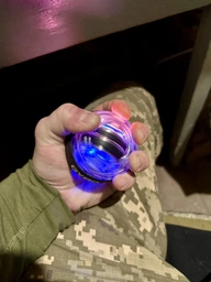Тренажер для кистей рук кисти запястья черный с светом павербол gyro power ball кистевой гироскопический эспандер gyroball гиробол повербол 5 цветов гиро тренажеры Powerball фото от покупателей 5