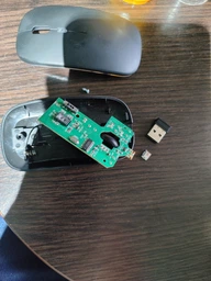 Бездротова Безшумна мишка 2.4G + Bluetooth Вбудований акумулятор RGB підсвітка Black