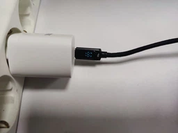 USB кабель 100W з LED-дисплеєм Essager для швидкої зарядки ноутбука Кабель Type-C - Type-C 5A EXCTT1-XY01-P 1м чорний