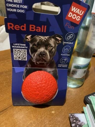 Игрушка для собак WAUDOG Fun Red Ball термопластичный полиуретан 70 мм (25881232) фото от покупателей 9