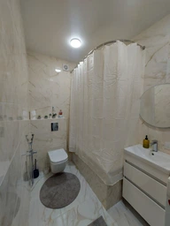 Шторка - занавеска для ванной WOKO Bianco с кольцами 240x200 фото от покупателей 2