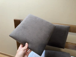 Самоклеящиеся мягкая стеновая панель Soft Pan 30х30х3,7 см велюр матовый шоколад (303019) фото от покупателей 3