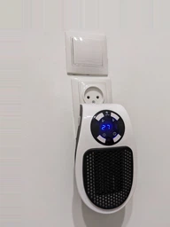 Обогреватель портативный Portable Heater 500 Вт с LCD-дисплеем и пультом управления компактный настенный тепловентилятор мини дуйка фото от покупателей 11