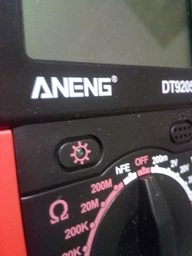 Мультиметр Aneng DT9205A-12 измерения: V, A, R, C, функция hFE (YT32081)
