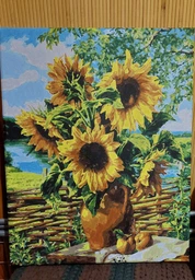 Картина за номерами "Букет соняшників" 40*50см Artissimo PN6407 фото від покупців 5