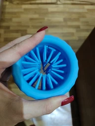 Лапомийка зручна ємність для миття лап тварин Lapomover Soft Gentle середня (гумова, зелена) фото від покупців 3