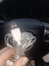 Прозорий кабель USB 3 метрів для гирлянд подовжувач для з'єднання лед гірлянд юсб (USB3m) фото від покупців 2