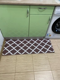Коврик кухонный - мягкий с эффектом памяти - нескользящий - водонепроницаемый и эргономичный, 44x119 x1см Коричневый