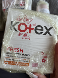 Щоденні гігієнічні прокладки Kotex Normal Plus Deo 56 шт. (5029053548265)