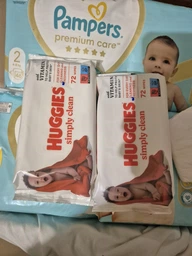 Упаковка влажных салфеток Huggies Simply Clean 72 шт х 10 пачек (5029054238646) фото от покупателей 8