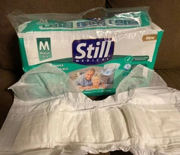 Підгузки для дорослих STILL Adult Diaper L 30 шт памперси великих розмірів 110-150 см для людей похилого віку з індикатором вологості з високою поглинальною здатністю та еластичними бортами для активного способу життя фото від покупців 17