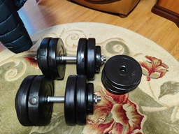 Гантели композитные наборные Infinito 2×15 кг Steel Edition (стальной гриф, набор 30 кг) фото от покупателей 1