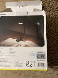 Настольная лампа Baseus Clip LED гибкая сенсорная лампа для чтения для спальни, USB-акумуляторный светильник фонарик (DGRAD-0G) фото от покупателей 2