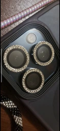 Захисне скло для iPhone 15 Pro/15 Pro Max Camera Glass Diamond Series Сріблястий
