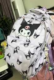 Рюкзак для школы тренировки городской спортивный Куромі, 20 л, аниме, Kuromi, Sanrio, hello kitty, фиолетовый (RC00001) фото от покупателей 3