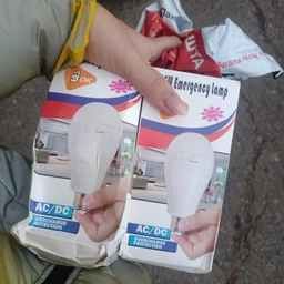LED Лампа с аккумулятором аварийная цоколь (патрон E27/15W/3W от АКБ/2*18650/up to 4 Hours) фото от покупателей 1