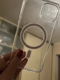 Прозрачный чехол Clear Case with MagSafe для iPhone 13 фото от покупателей 1